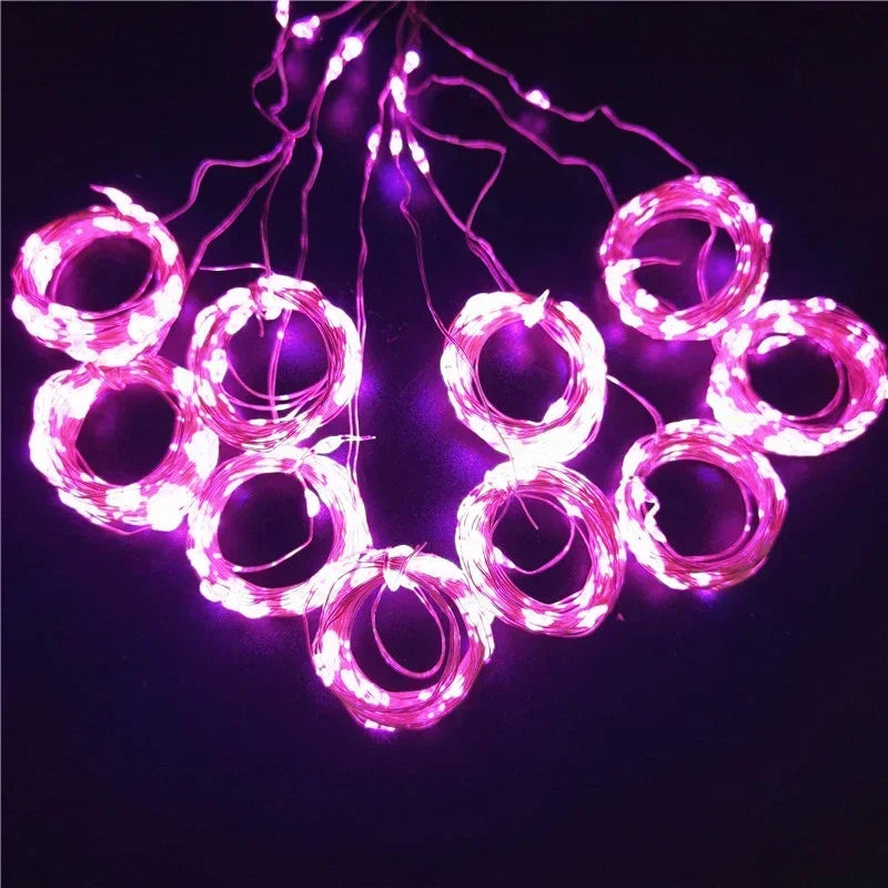 LED Curtain Fairy Lights 8 Lighting Modes Christmas Decoration