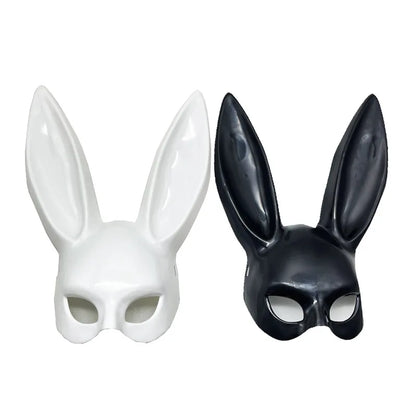 1pcs Black White Rabbit Mask
