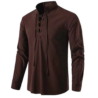 Mens Pirate Shirt Viking Retro Renaissance