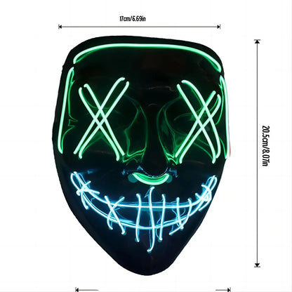 LED Dual Color Glowing Masks