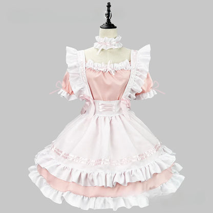 Black White Lolita Maid Costume