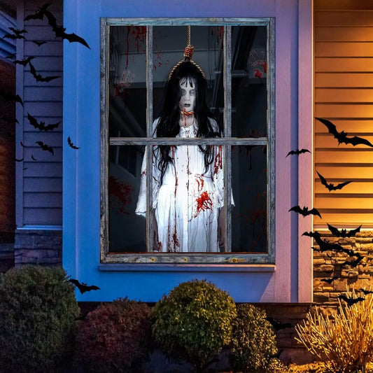 Halloween Window Cover Decorations