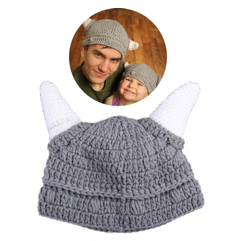 Viking Winter Knit Retro Beanie Cap