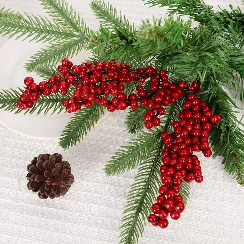 Christmas Decor - Artificial Flowers & Greenery, Gift Decor - Decorative Wreath for Home & Holiday