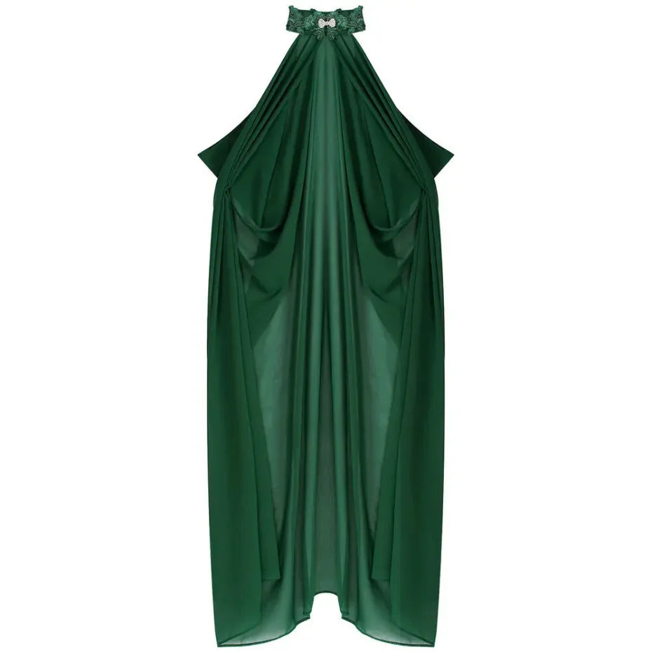 Women Medieval Shawl Cape Chiffon Gothic Wicca RobeCostume