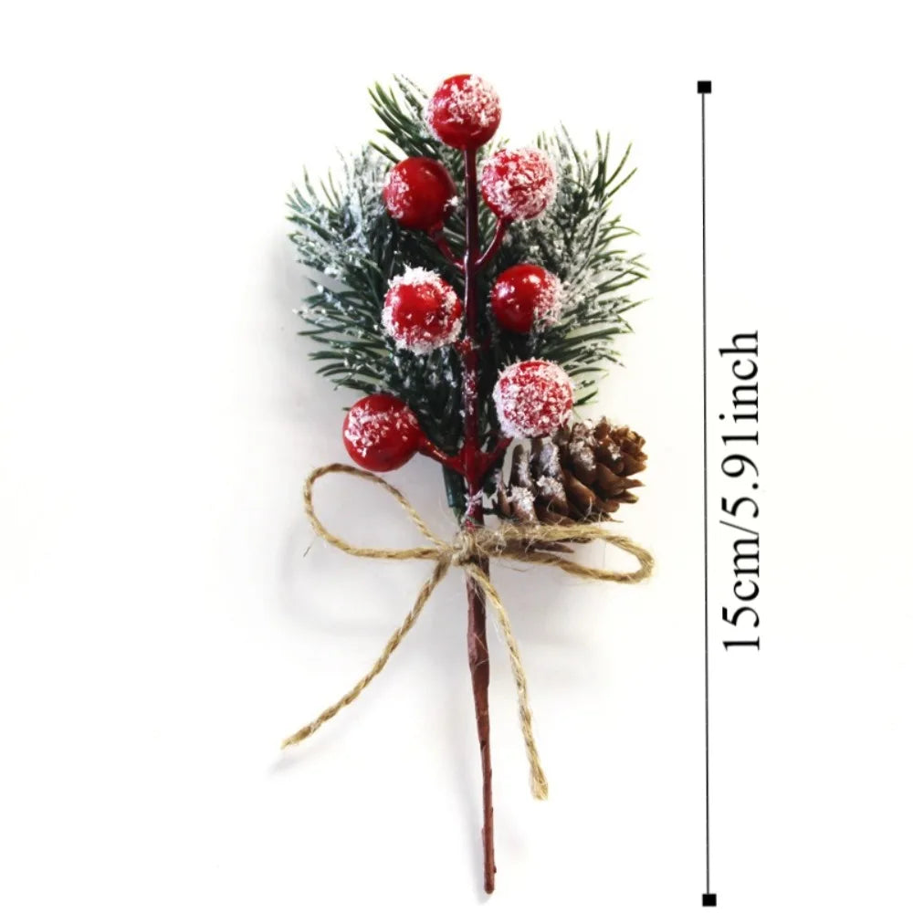 Artificial Pine Cones, Rope and Snowflakes