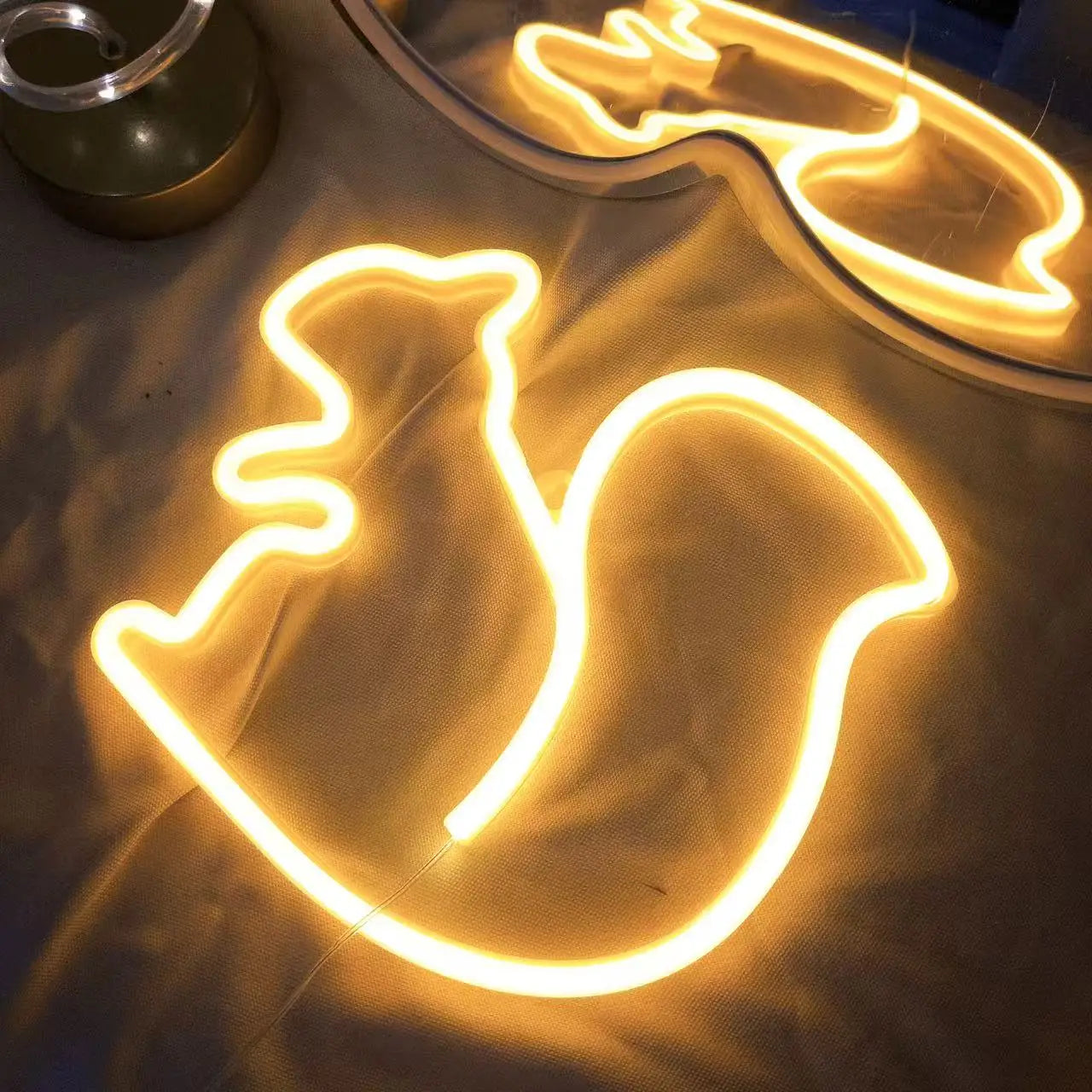 Halloween Bat Spirit LED Neon Wall Decor - USB or Battery Powered
