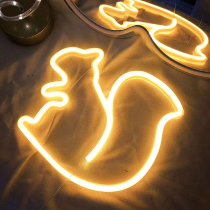 Halloween Bat Spirit LED Neon Wall Decor - USB or Battery Powered