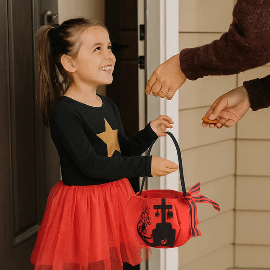 Basket Trick or Treat Halloween Candy Bag