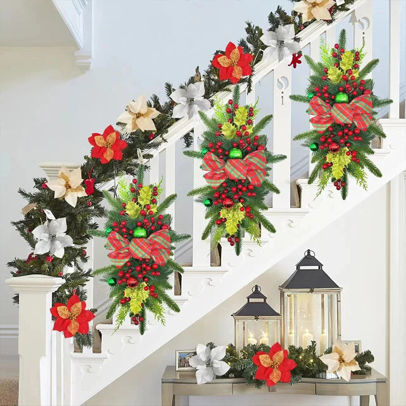 Christmas Wreath - Elegant Seasonal Decor - Decorative Wreath for Home & Holiday