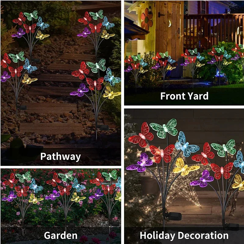 LED Solar Bee Firefly Butterfly Lights