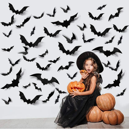 Halloween Bats 3D Wall Stickers