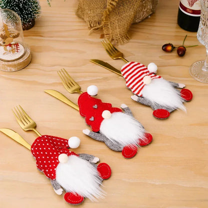 Adorable Christmas Cutlery Holder Knife Fork Bags