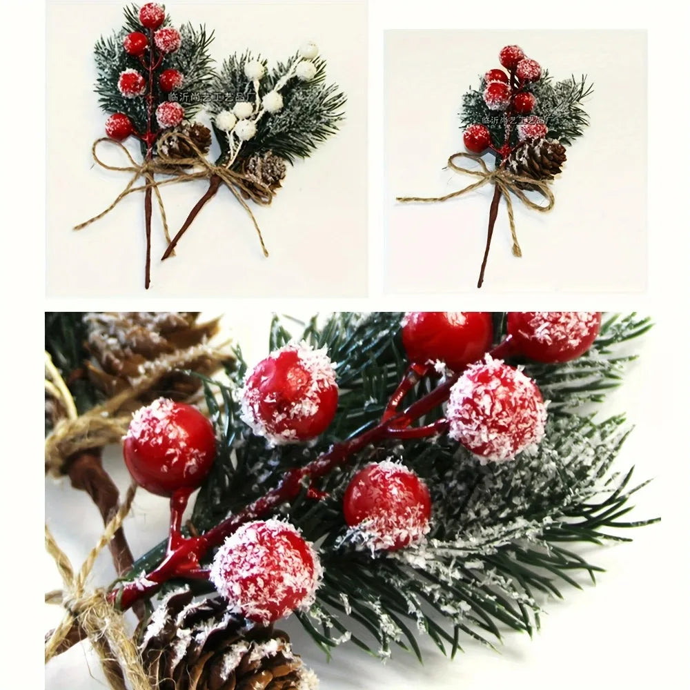 Artificial Pine Cones, Rope and Snowflakes