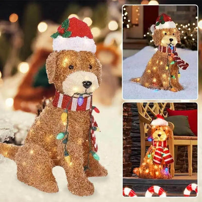 LED Christmas Dog Yard Decor