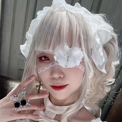 Halloween Punk Gothic Cross Eye Mask Cosplay
