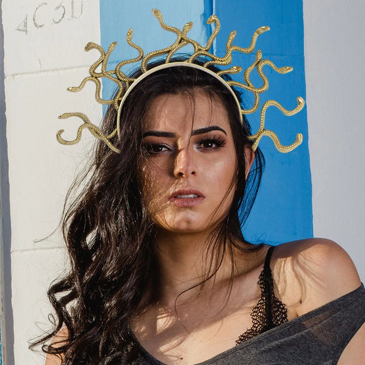 Women Medusa Snake Shape Headpiece